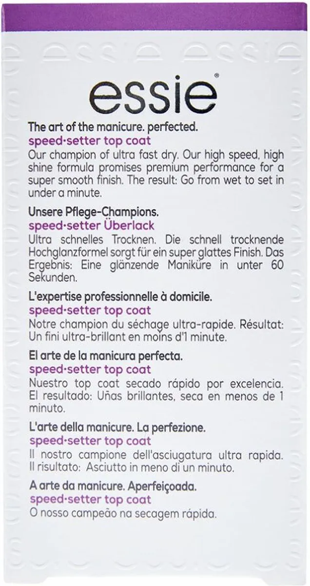 essie Top Coat Speed Setter 13,5ml - 3 Stuks