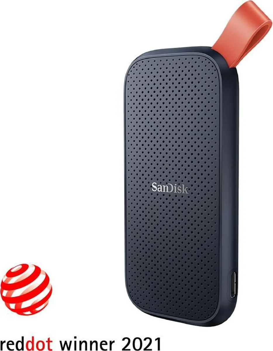 SanDisk Portable SSD SDSSDE30-480G-G25 - 480GB - Donkerblauw