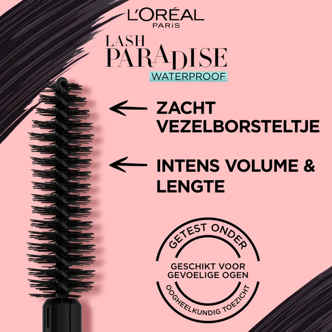 L'Oréal Paris Lash Paradise Mascara Waterproof Zwart 6,4 ml