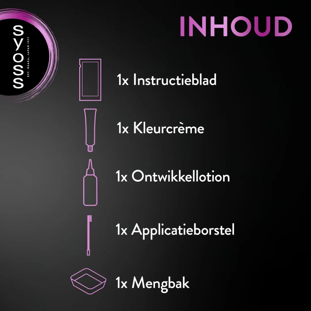 SYOSS Brow Tint Zwart - Wenkbrauwverf Starterskit