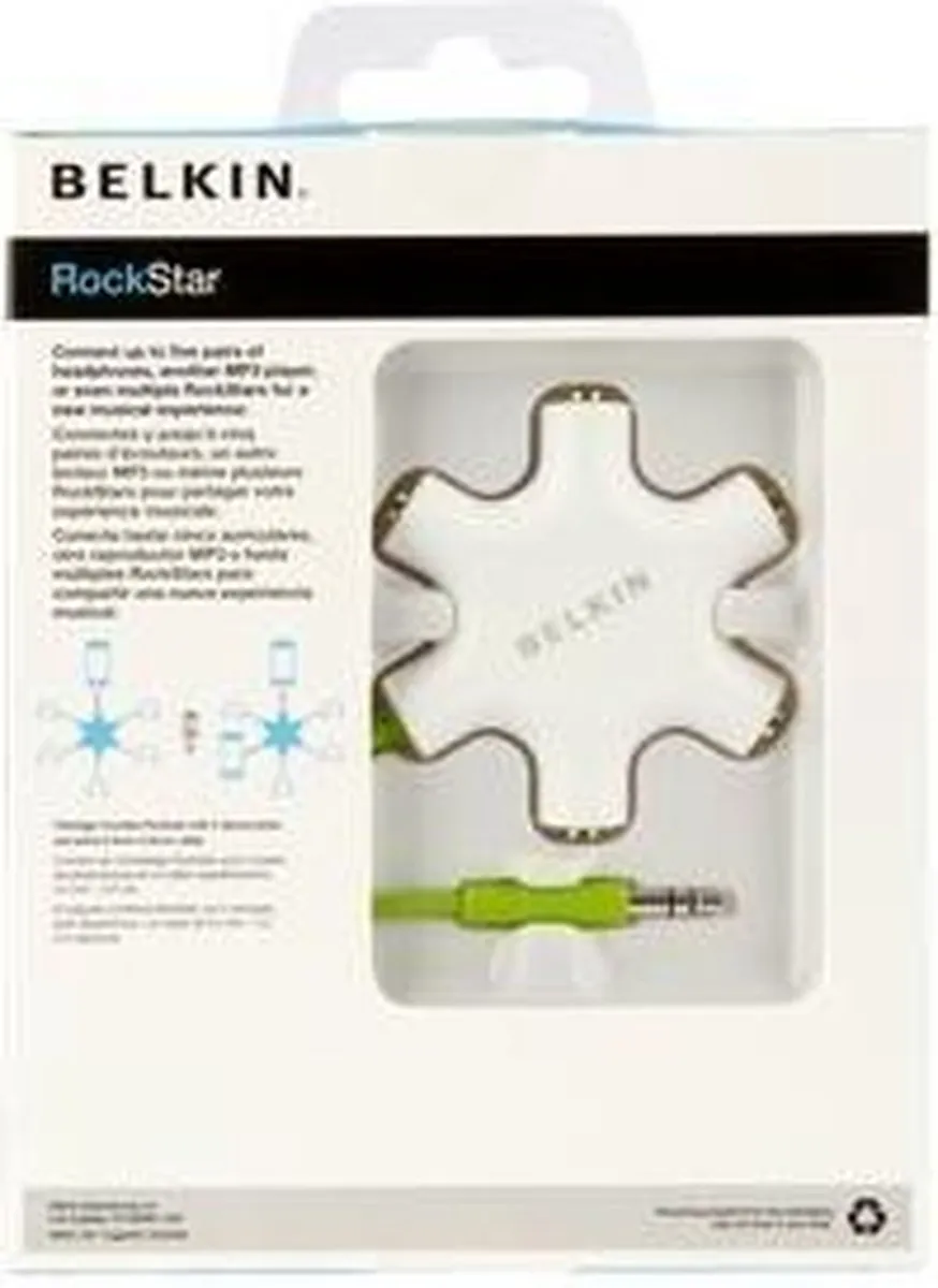 Belkin F8Z274BT Kabeladapter - Groen/Wit