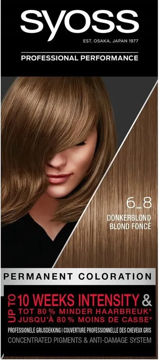 Syoss Color Baseline 6-8 Donkerblond Haarverf 115ml