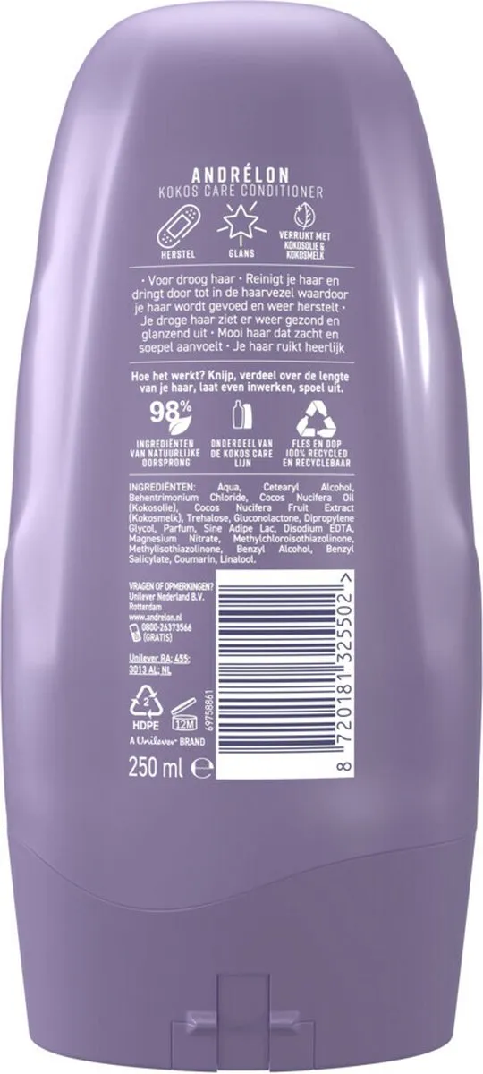 Andrélon Kokos Care Conditioner Diepe Hydratatie 250ml