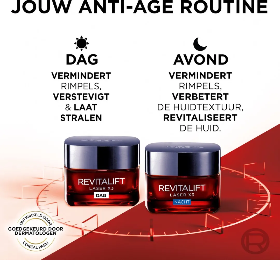 L'Oréal Paris Revitalift Laser X3 Dag & Nachtcrème - 2x 50ml