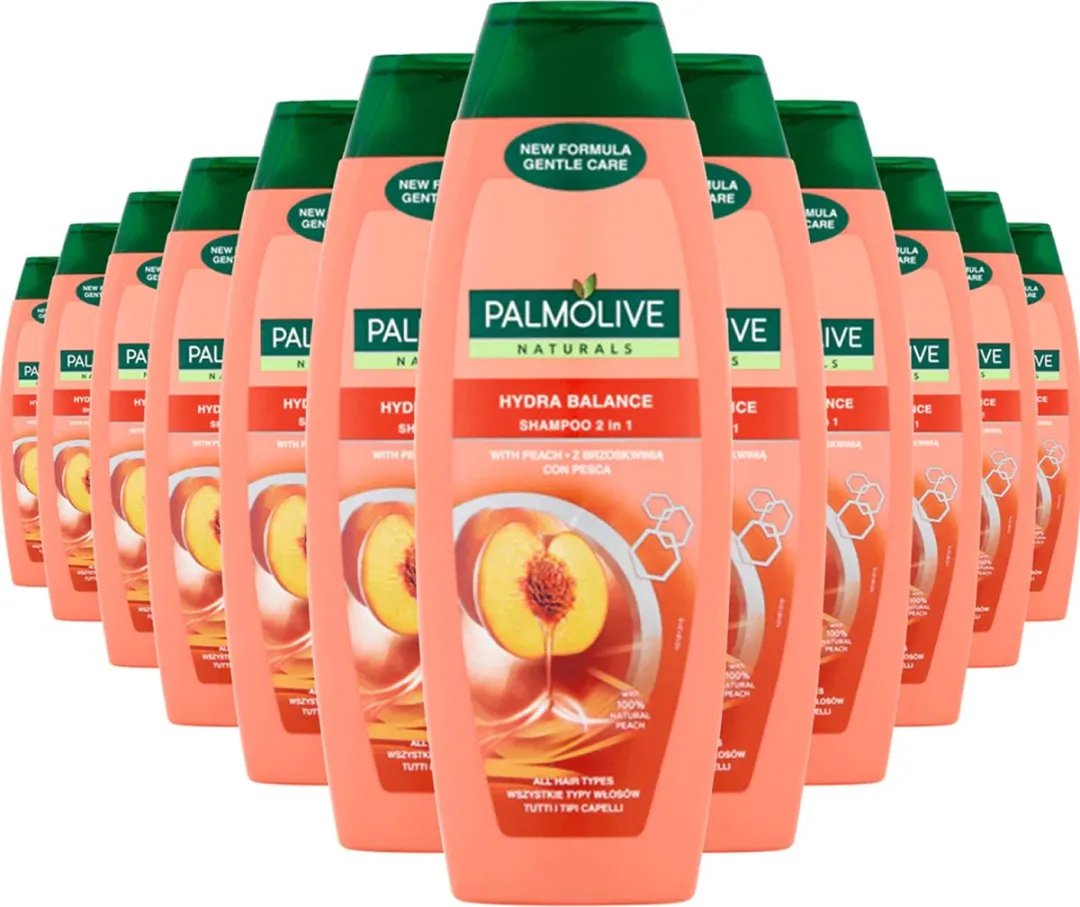 Palmolive Naturals Shampoo 2-in-1 Hydra Balance Perzik - 12x350ml