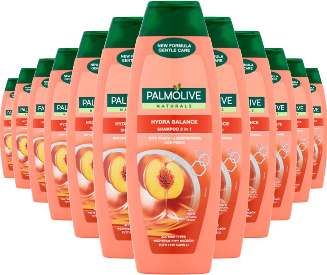 Palmolive Naturals Shampoo 2-in-1 Hydra Balance Perzik - 12x350ml