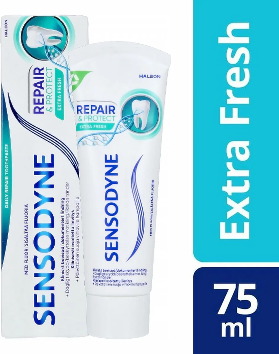 Sensodyne Repair & Protect Tandpasta Extra Fresh - 300ml (4x75ml)