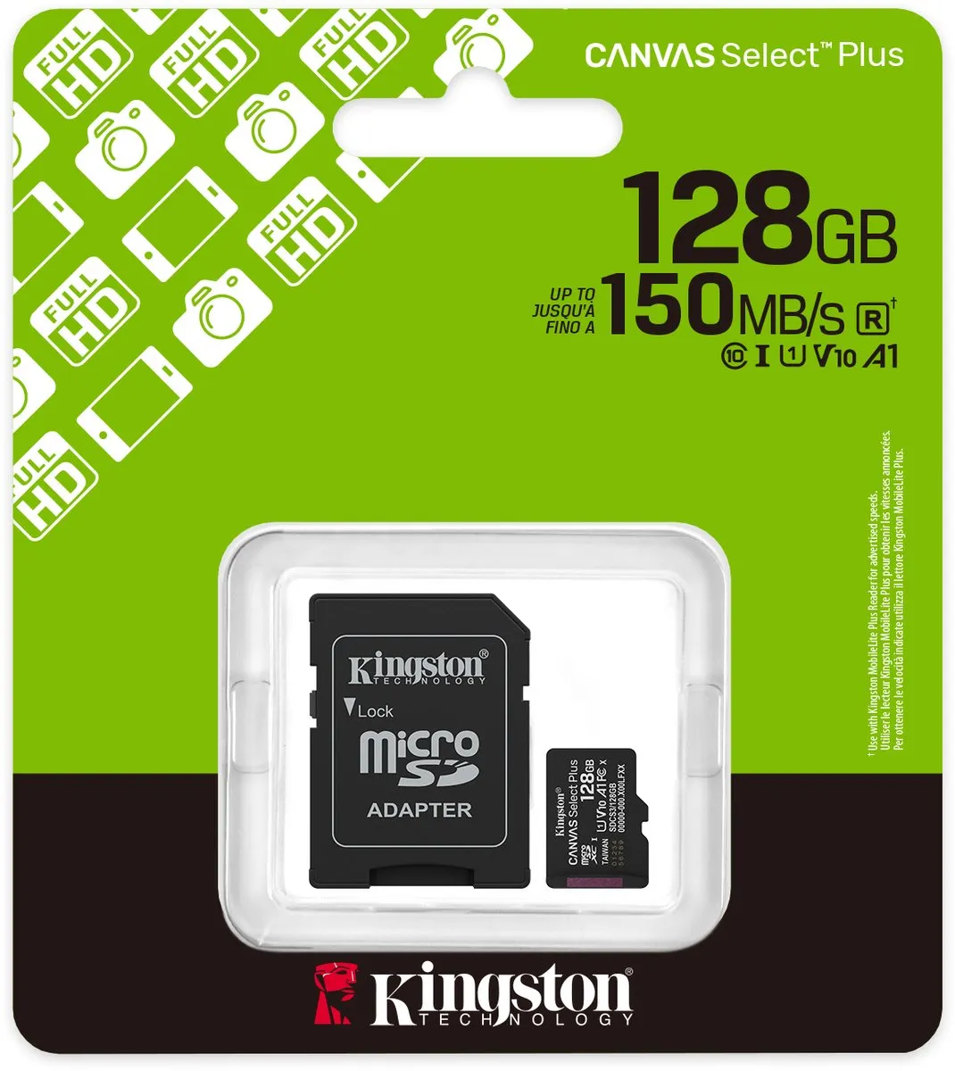 Kingston 128GB microSDXC Canvas Select Plus SDCS3/128GB - afbeelding 6 van 6