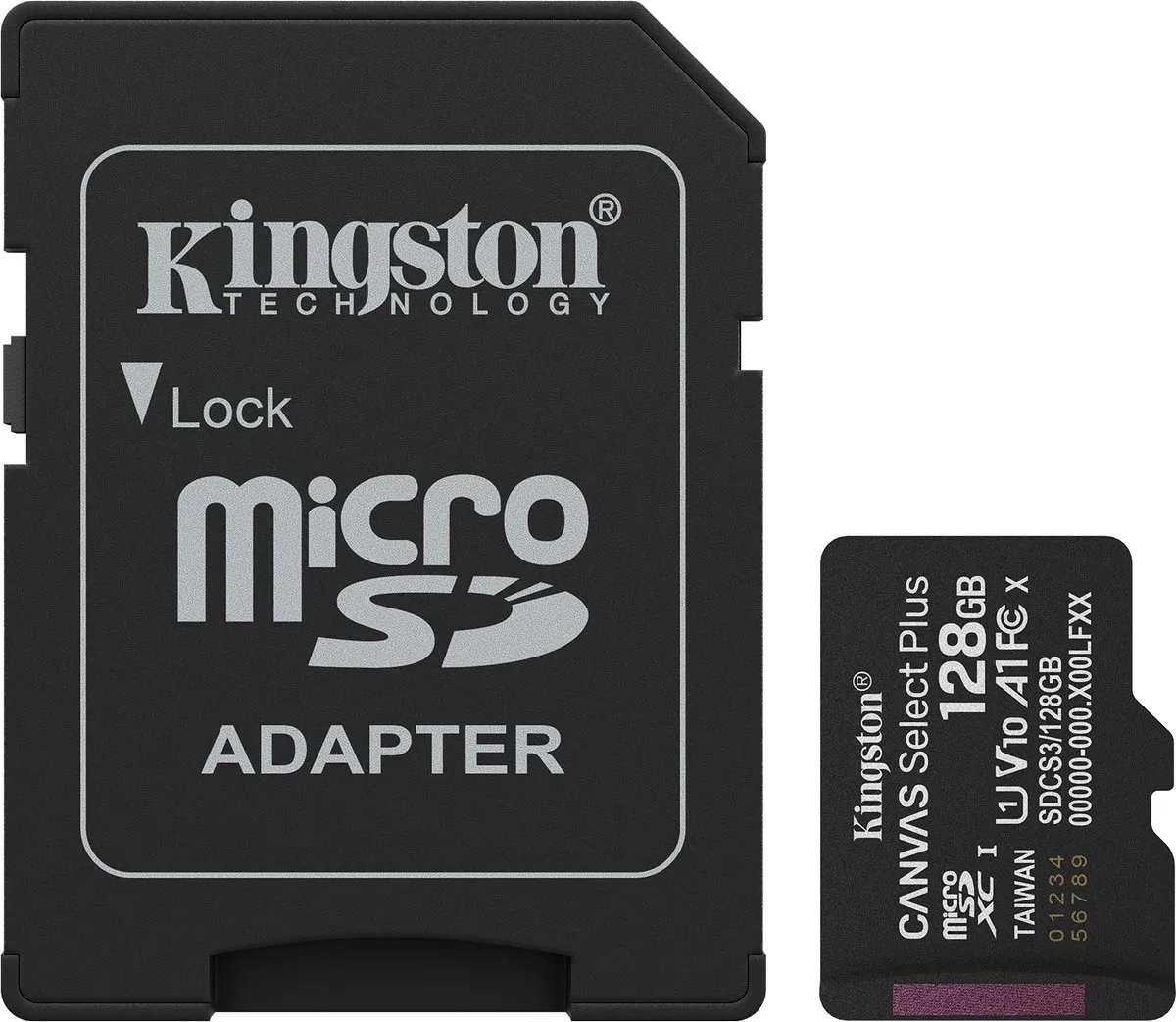 Kingston 128GB microSDXC Canvas Select Plus SDCS3/128GB
