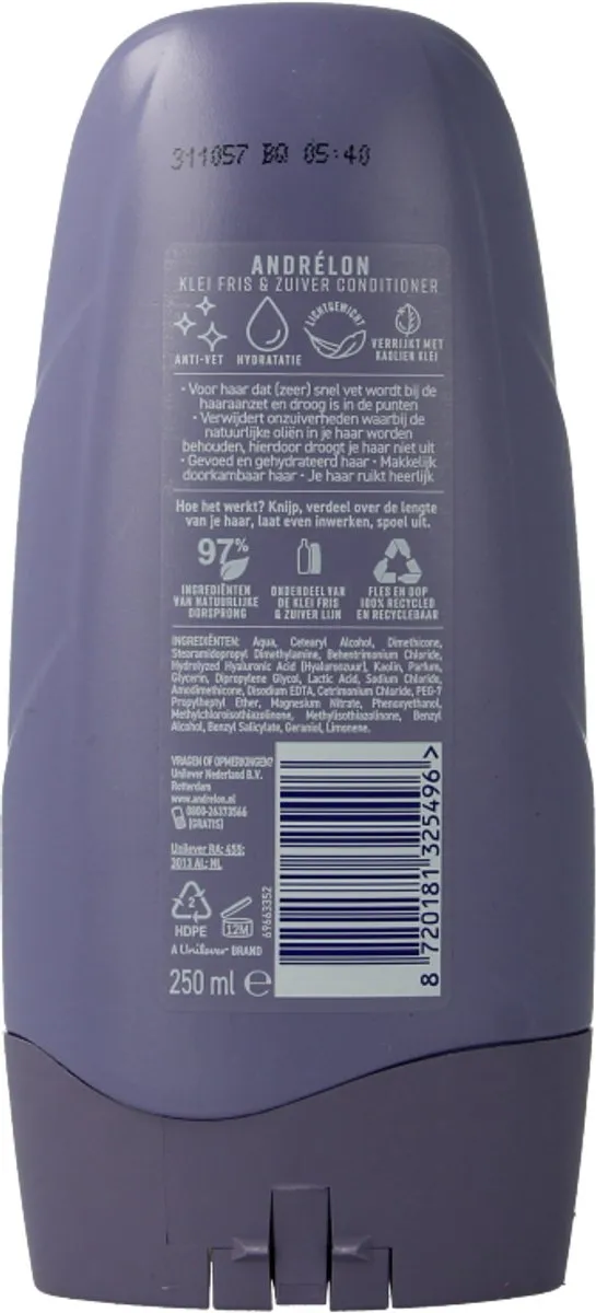 Andrélon Conditioner Special Klei Fris & Zuiver 250ml