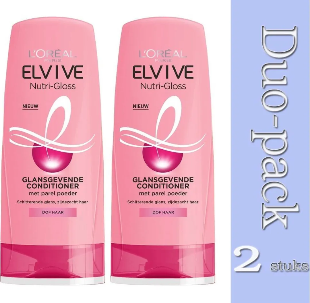 L'Oréal Paris Elvive Nutri Gloss Conditioner Duo Pack - 2x200ml