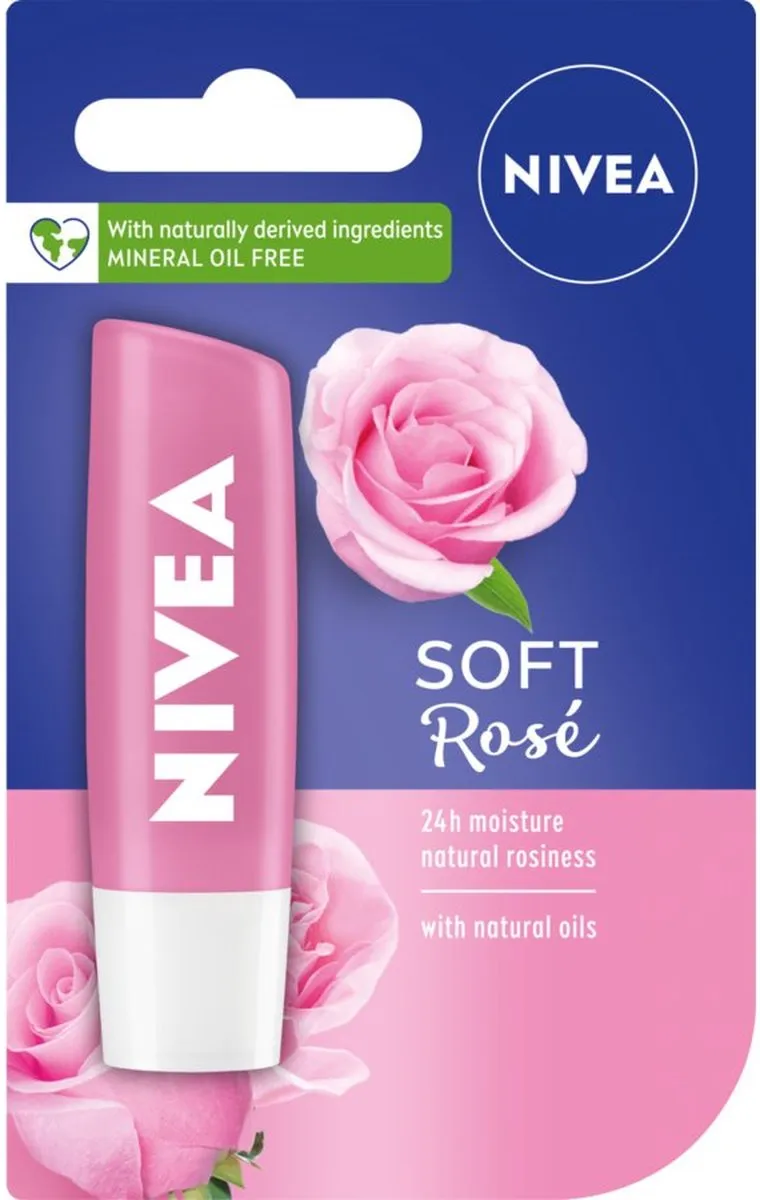 NIVEA Mett-In Moisture Nourishing Soft Rose Lipstick 4.8g