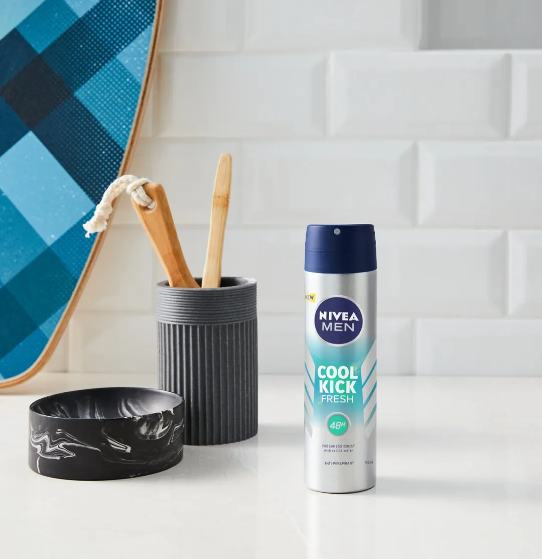NIVEA MEN Fresh Kick Anti-Transpirant Spray 6x150ml - 48u Bescherming - afbeelding 6 van 6