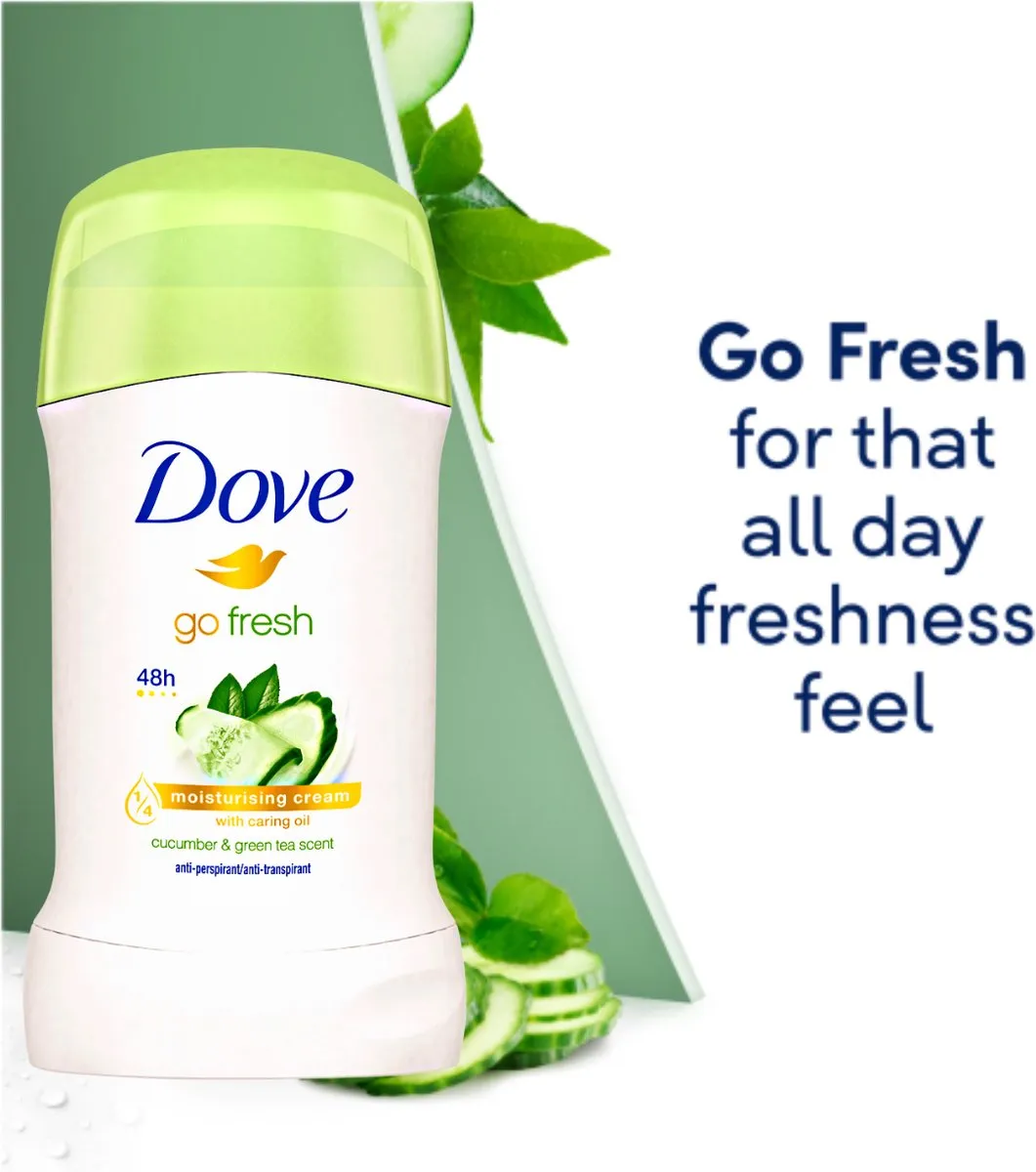 Dove Go Fresh Deodorant Stick - 2x40ml
