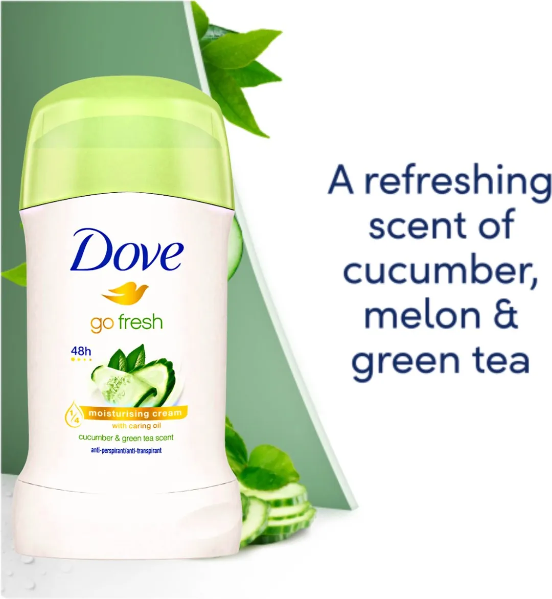 Dove Go Fresh Deodorant Stick - 2x40ml