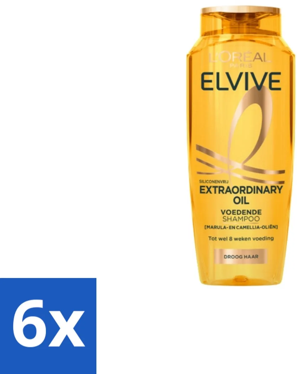 L'Oréal Paris Elvive Extraordinary Oil Shampoo 250ml - 6 Stuks