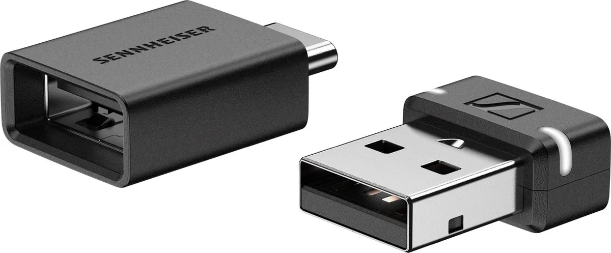 Sennheiser BTD 600 Bluetoothadapter - USB-A/USB-C - Zwart