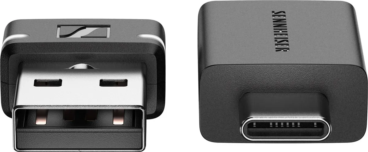 Sennheiser BTD 600 Bluetoothadapter - USB-A/USB-C - Zwart