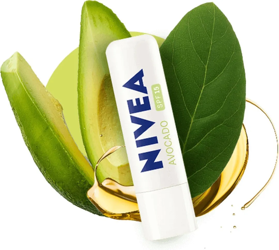 NIVEA Lippenbalsem Natural Avocado 6x5.5ml - 33ml