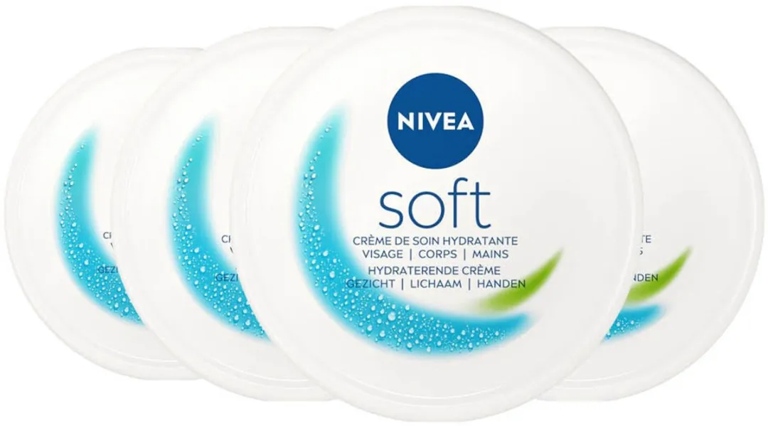 NIVEA Soft Bodycrème 200ml - 4 Stuks