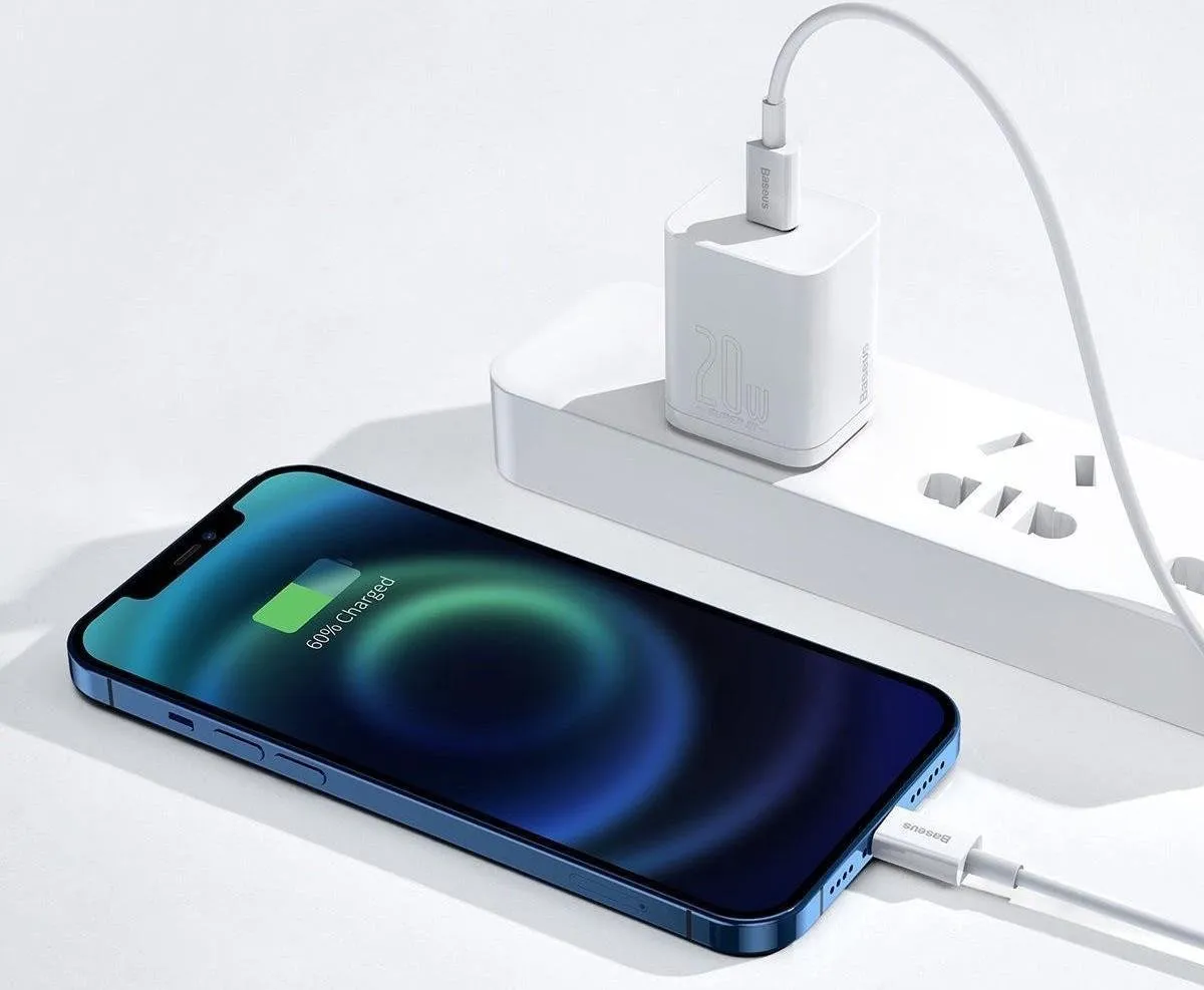 Baseus Superior Series USB-C naar Lightning PD 20W - 2m Wit - afbeelding 6 van 6
