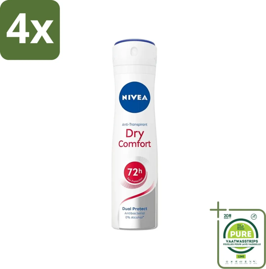 NIVEA Deodorant Spray Droog Comfort Antibacterieel 150ml