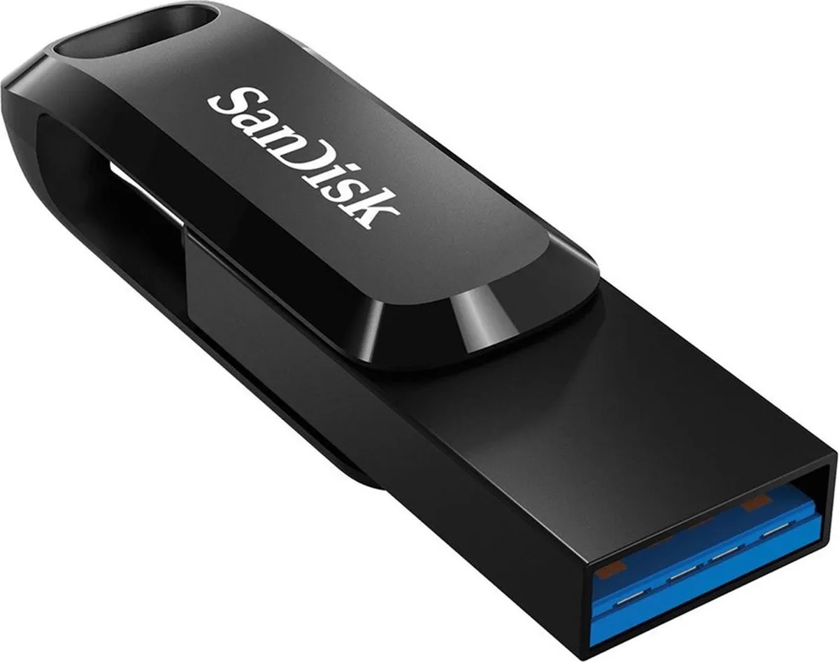 SanDisk Ultra Dual Drive Go SDDDC3-128G-G46 USB-stick 128GB - Zwart