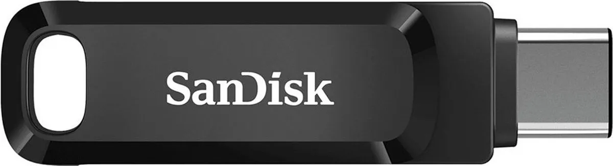 SanDisk Ultra Dual Drive Go SDDDC3-128G-G46 USB-stick 128GB - Zwart - afbeelding 6 van 6