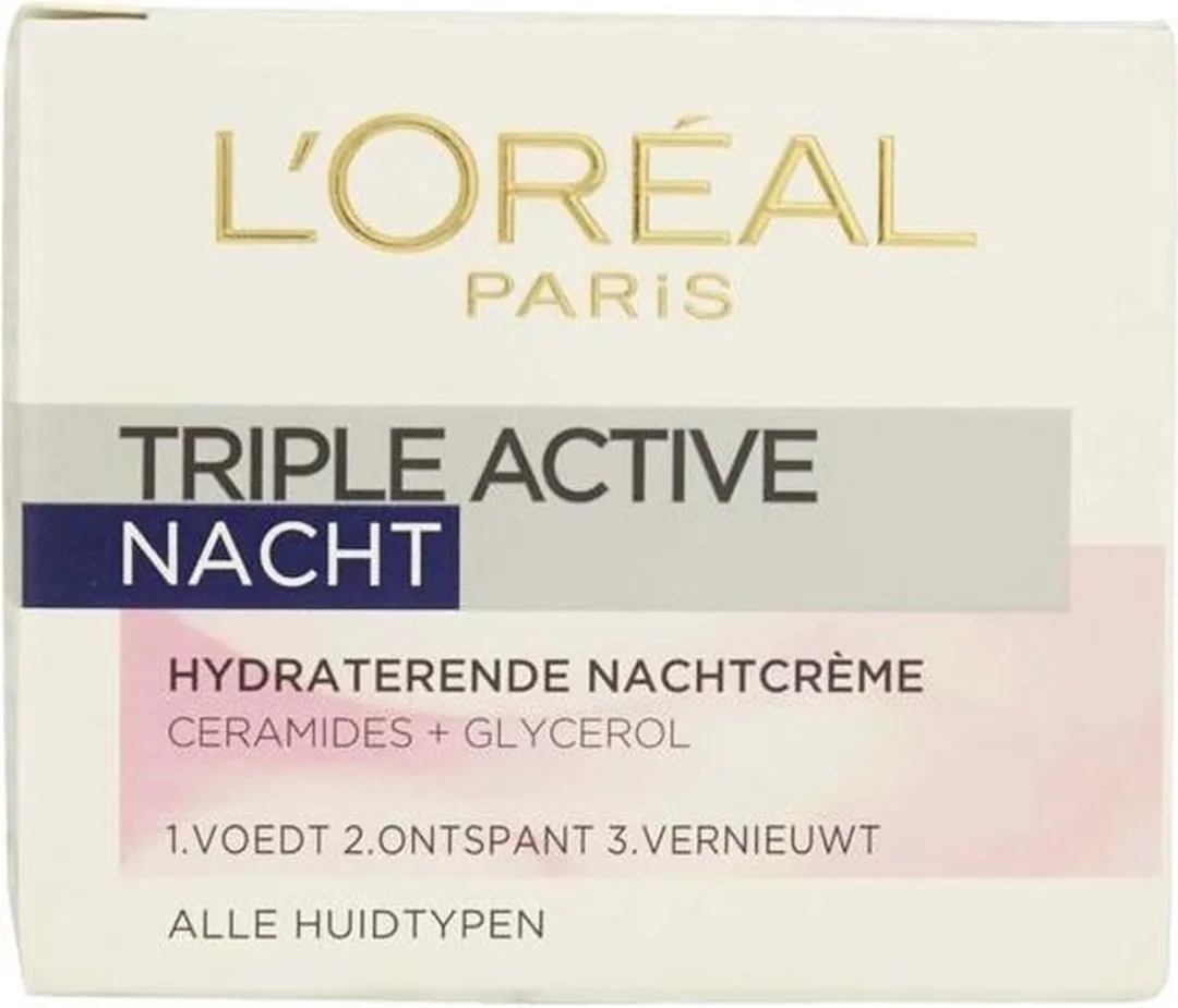 L'Oréal Paris Triple Active Nachtcrème - 2x50ml