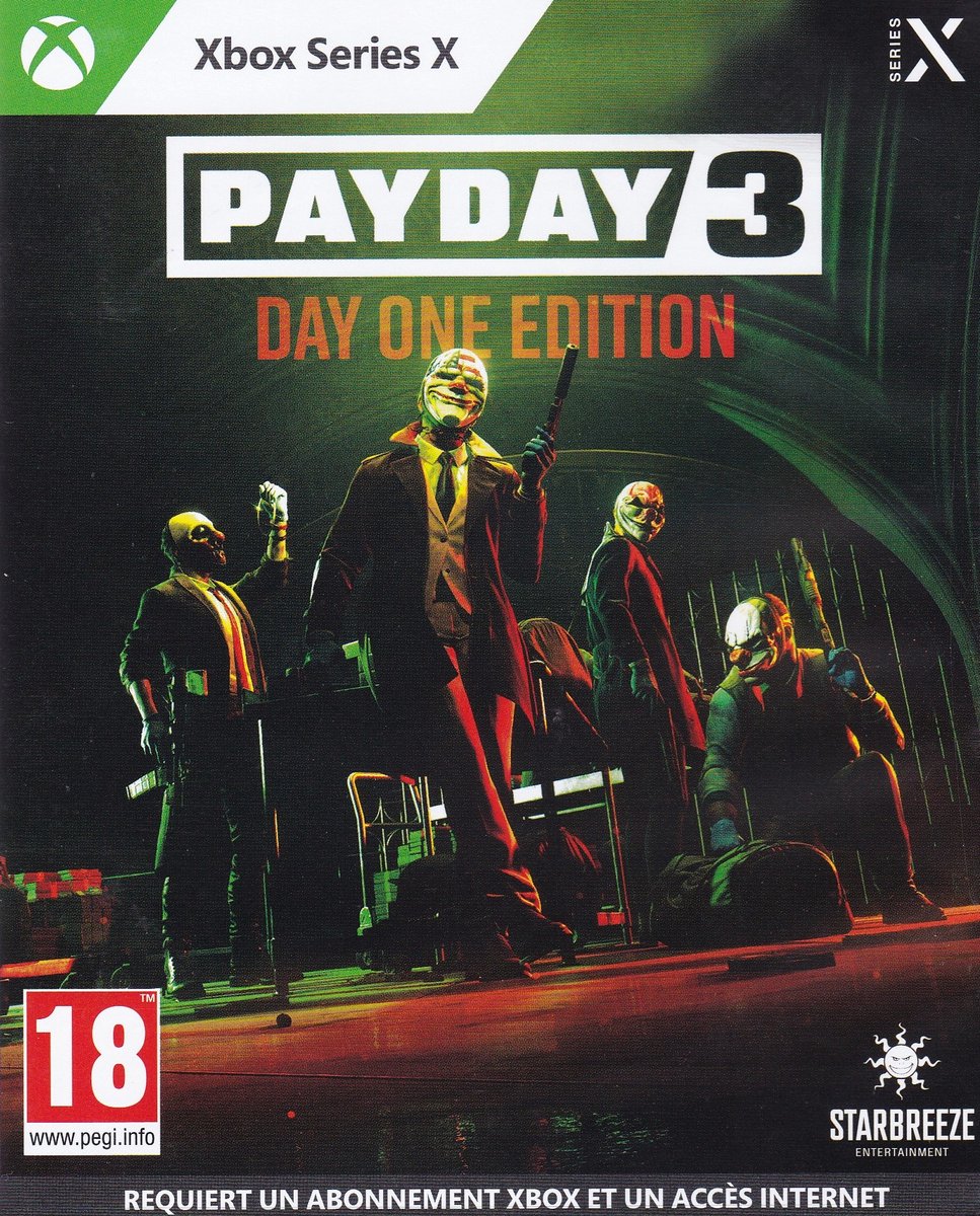 PAYDAY 3 - Day One Edition - FR Xbox Series X