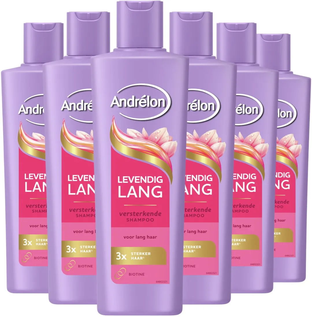 Andrélon Levendig Lang Shampoo - 6x250ml