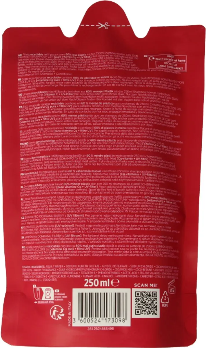 L'Oréal Paris Elvive Color Vive Shampoo Refill 250ml
