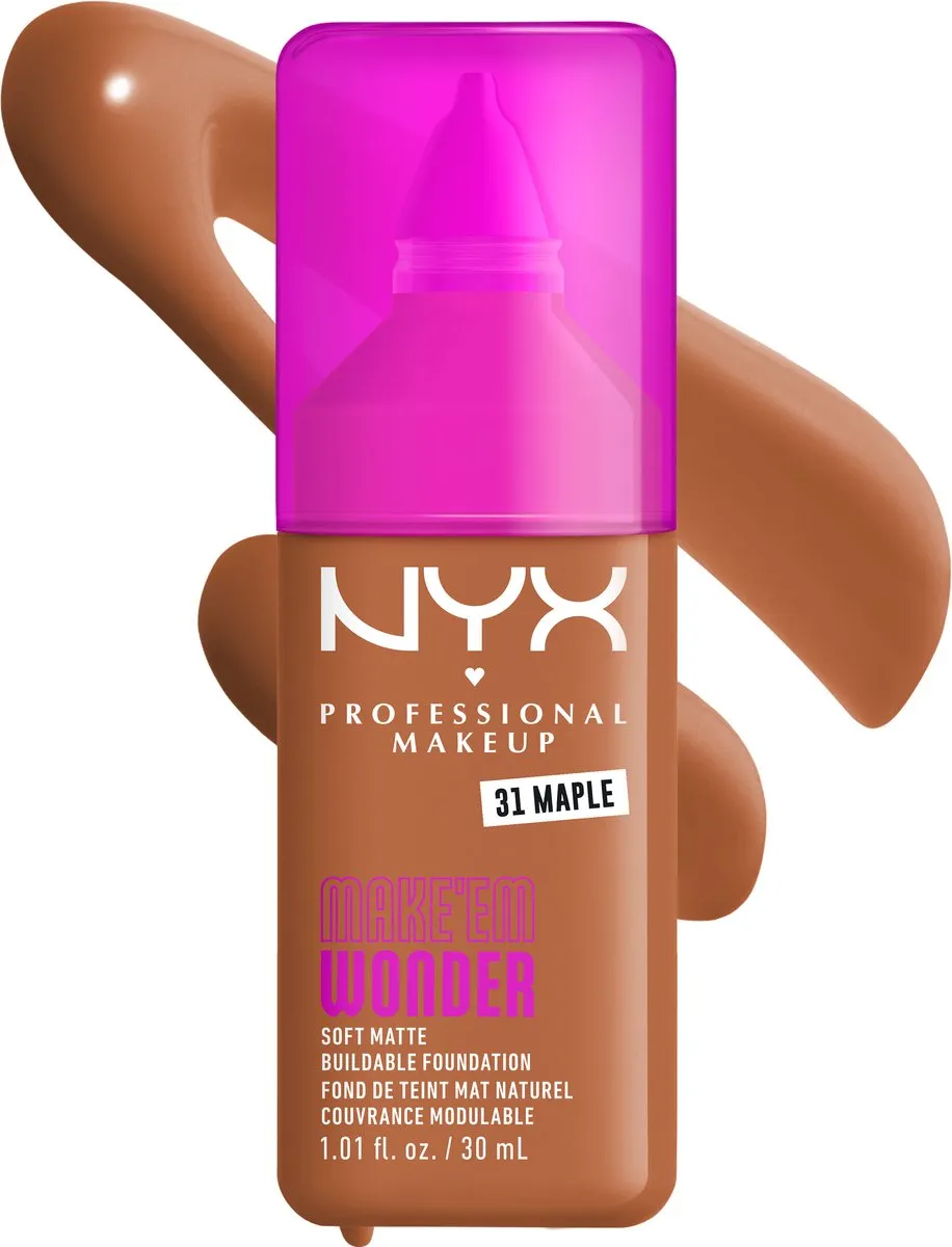 NYX Make 'EM Wonder Foundation Maple - 30ml