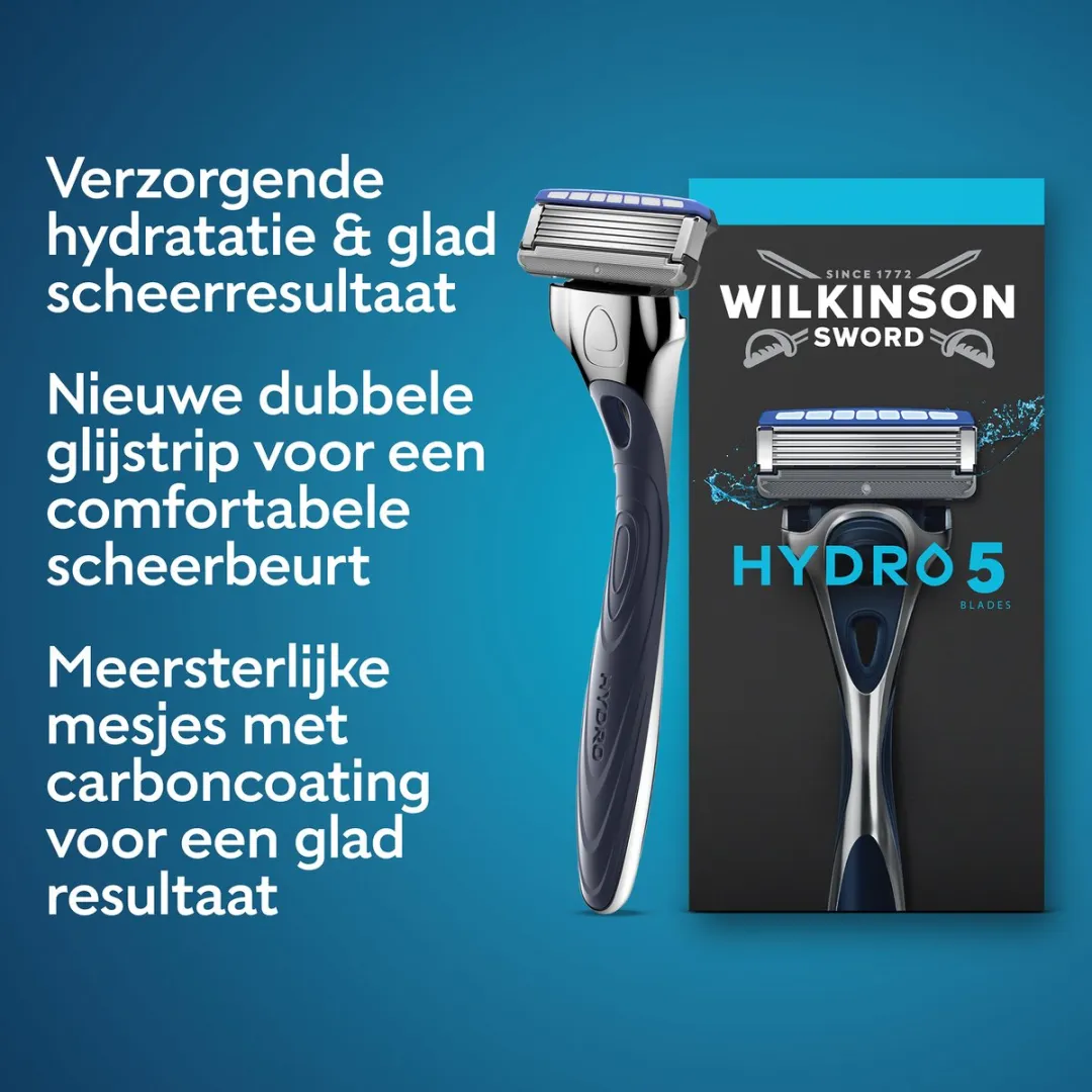 Wilkinson Sword Hydro 5 Navulmesjes Blauw - 20 Stuks
