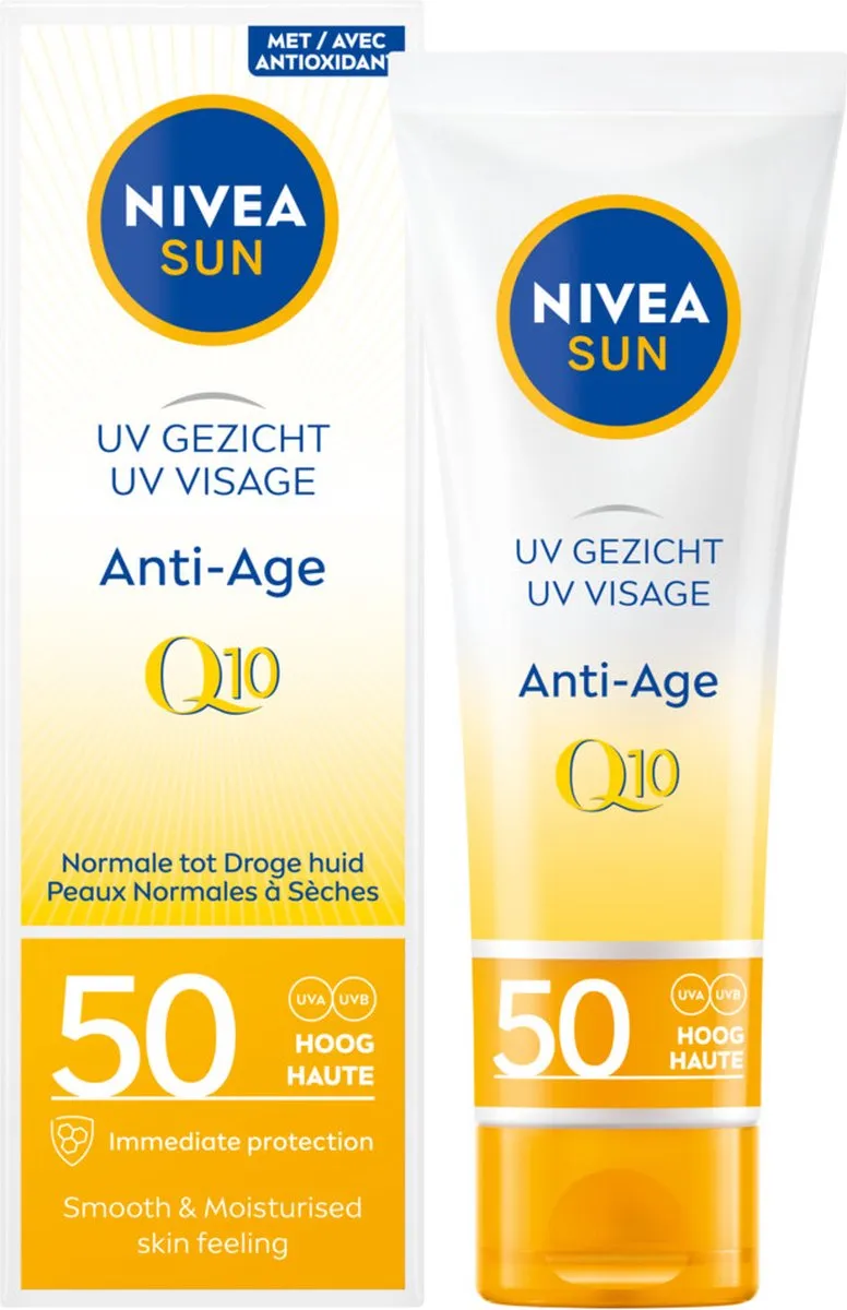 NIVEA SUN UV Anti-Age Q10 Gezicht Zonnecrème SPF 50 - 50ml
