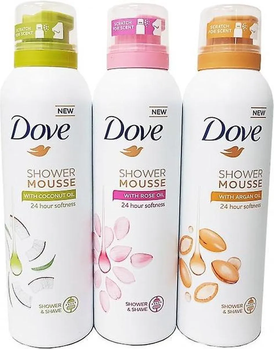 Dove Showermouse 3 Stuks - 600ml