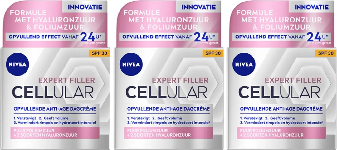 NIVEA Cellular Filler Dagcrème SPF 30 - 150ml (3x50ml)