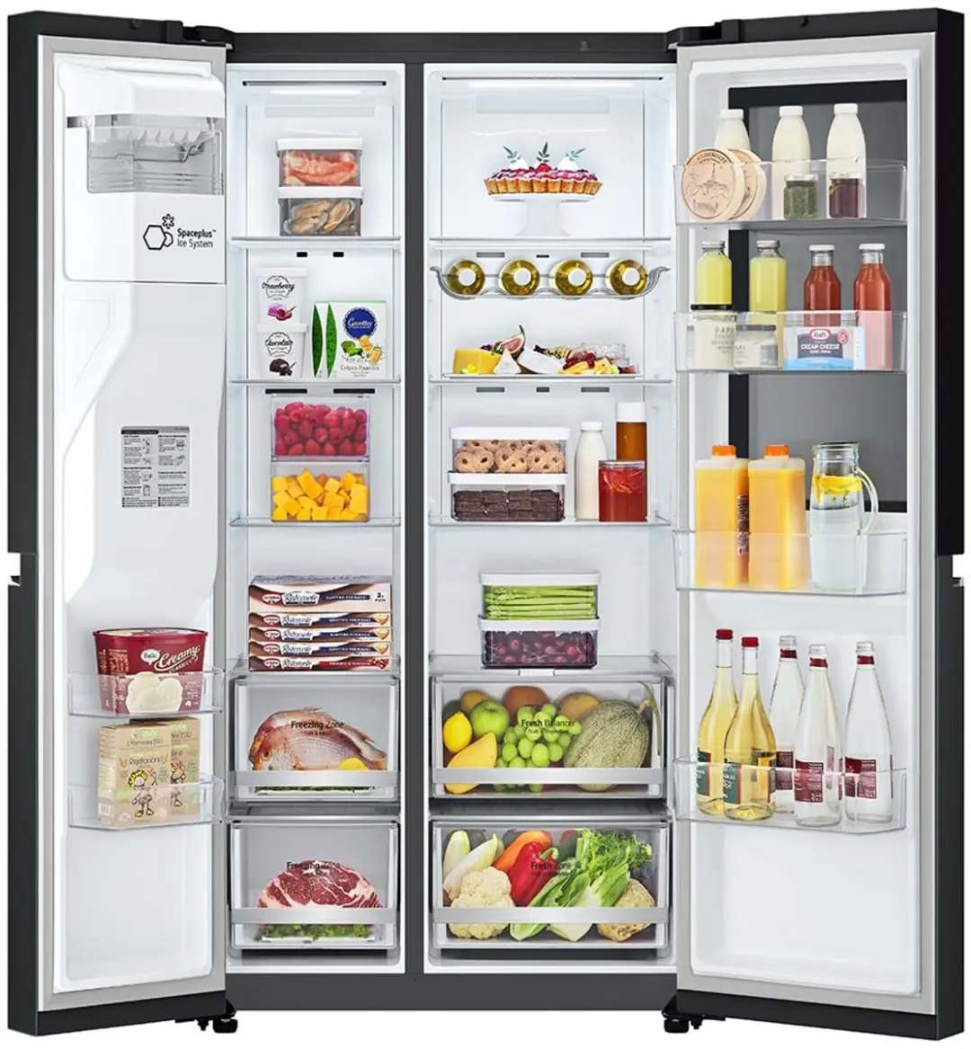 LG InstaView GSGV80EPLD Amerikaanse Koelkast Vrijstaand 635L - Zwart/Grafiet - afbeelding 6 van 6