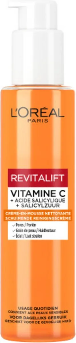 L'Oréal Revitalift Clinical Vitamine C Reinigingscrème 6x150ml