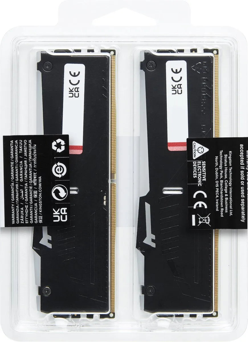 Kingston Fury Beast RGB KF556C40BBA-16 DDR5 RAM - 16GB 5600MHz