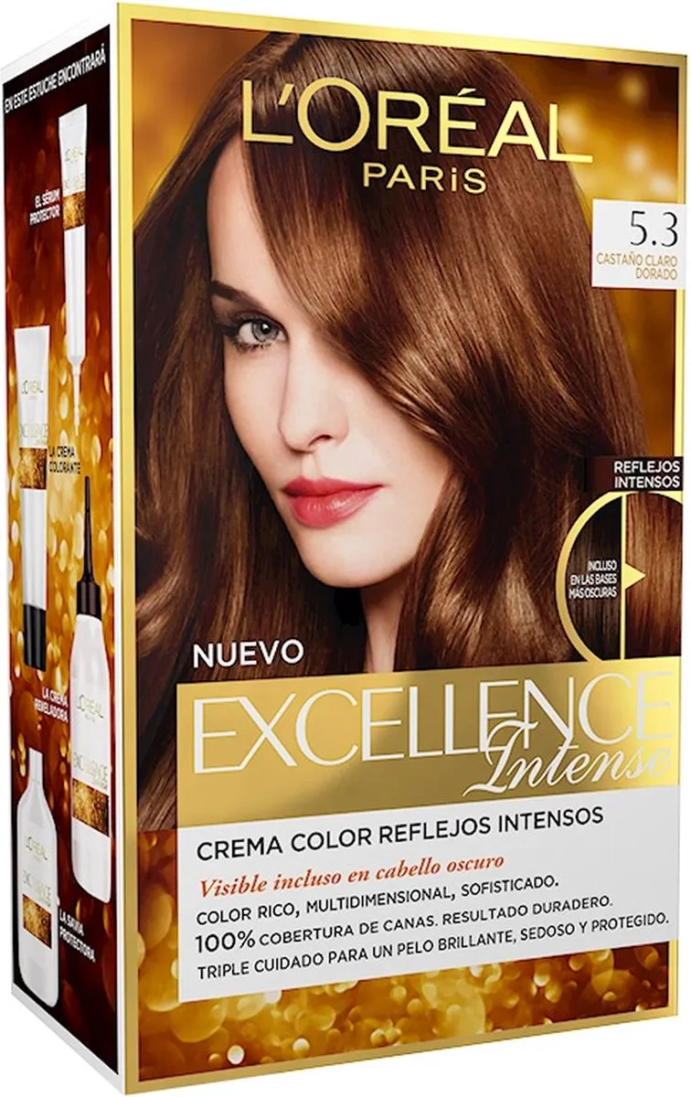L'Oréal Paris Excellence Crème Tinte #53 Castaño Claro Dorado - 3ml