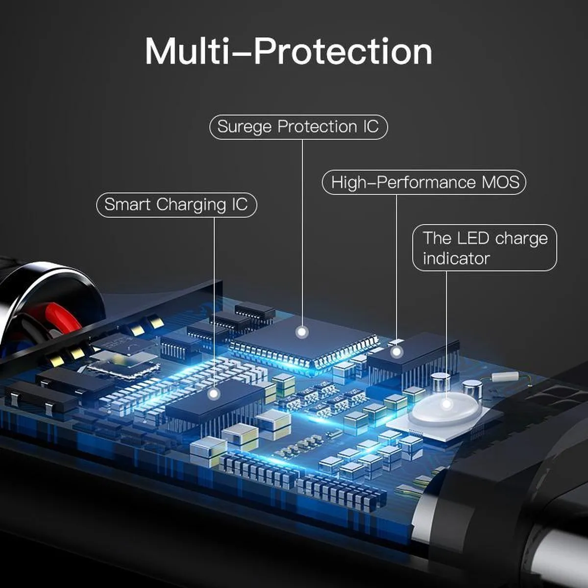 Baseus StarTech.com KD13110 Lightning naar USB-kabel 2m - Wit