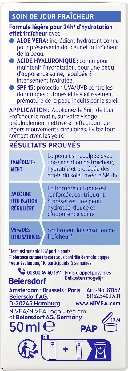 NIVEA Essentials Verfrissende Dagcrème SPF 15 - 50ml