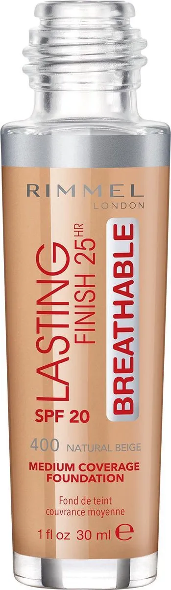 Rimmel London Lasting Finish Foundation 30ml - 400 Natural Beige