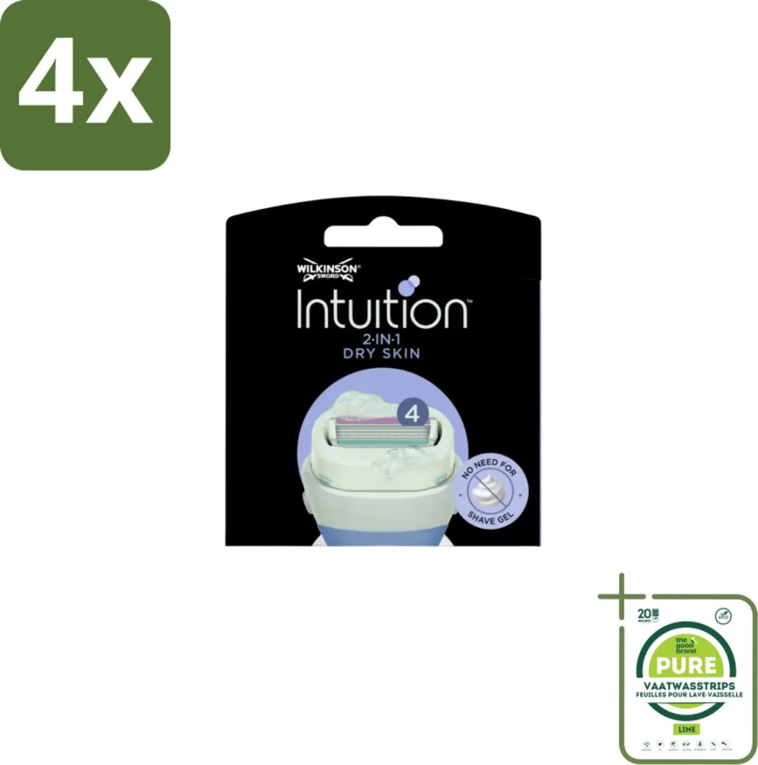 Wilkinson Sword Intuition 2-in-1 Navulmesjes Droge Huid 12 Stuks