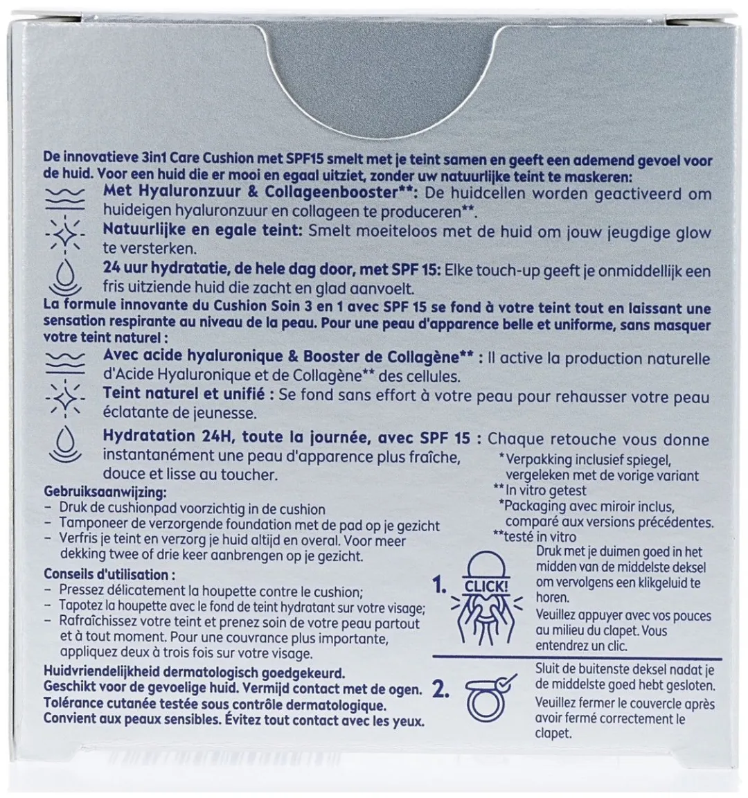 NIVEA Cellular Hyaluron Filler 3in1 Care Cushion - Medium Dark 15ml - afbeelding 5 van 6