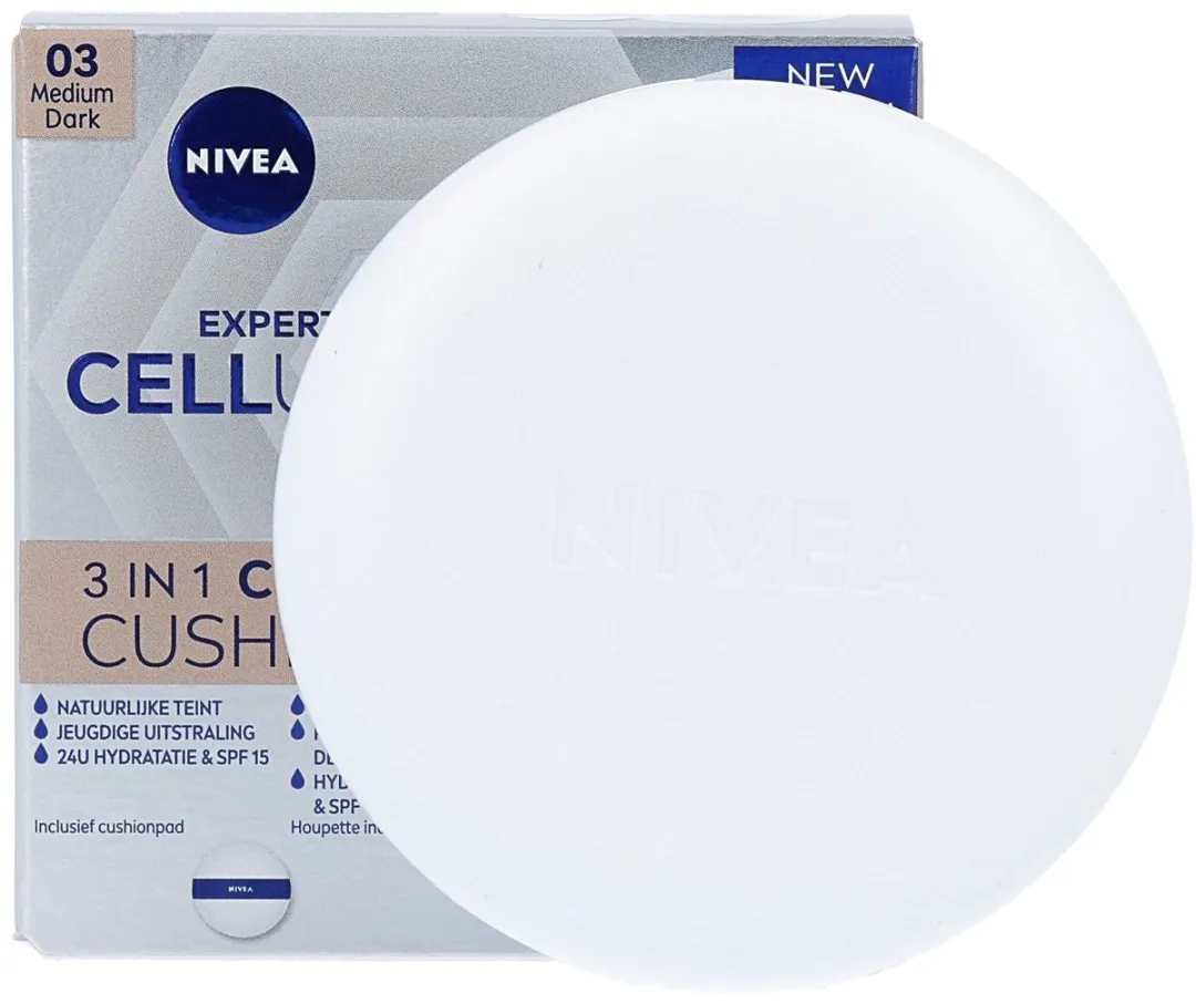 NIVEA Cellular Hyaluron Filler 3in1 Care Cushion - Medium Dark 15ml - afbeelding 6 van 6