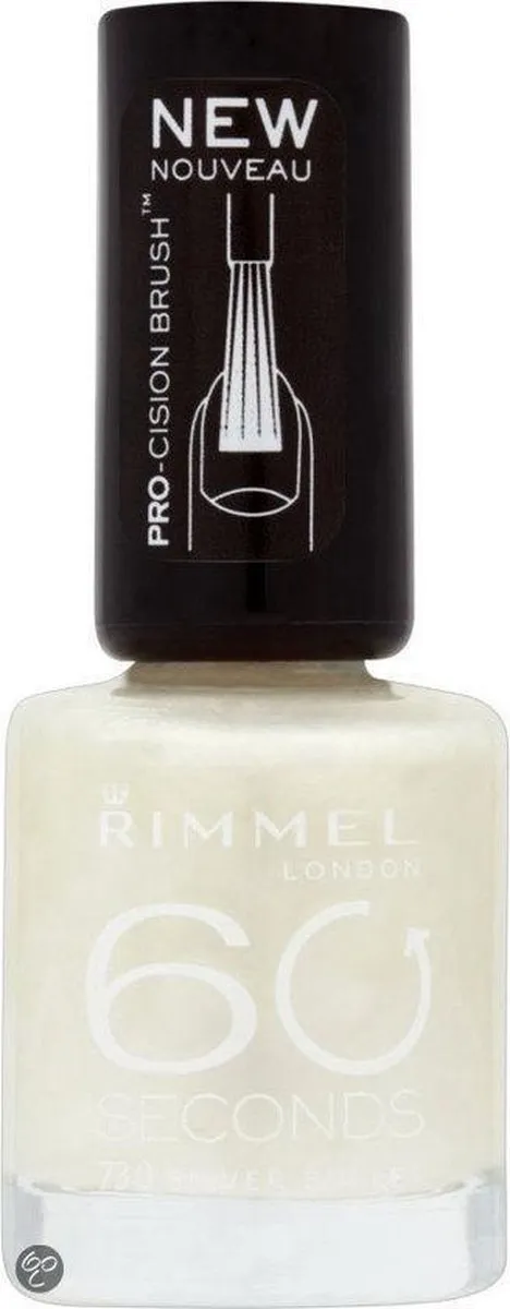 Rimmel London 60 Seconds Finish Nagellak Silver Bullit 8ml