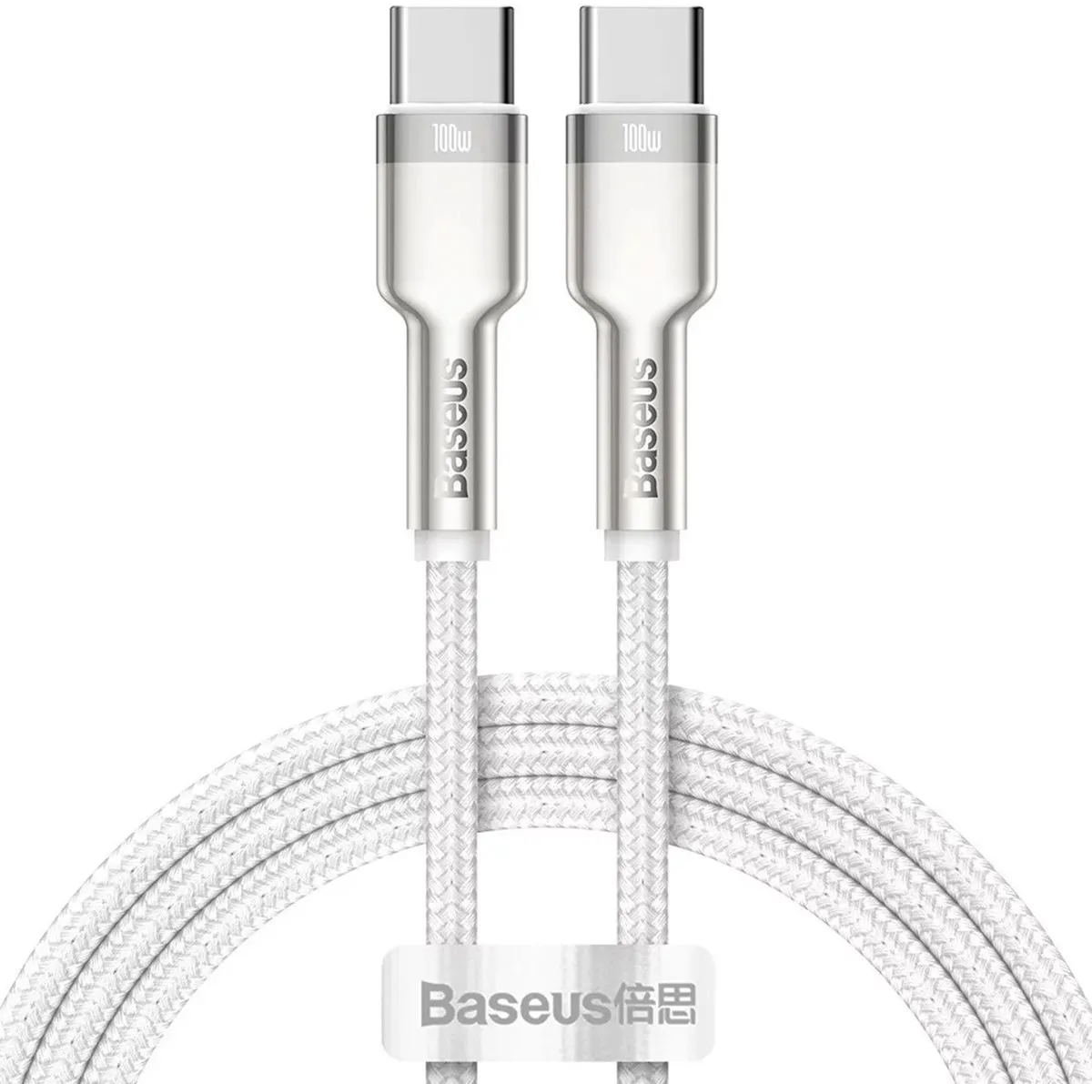 Baseus Cafule Series Metal Data USB-C Kabel 100W Wit