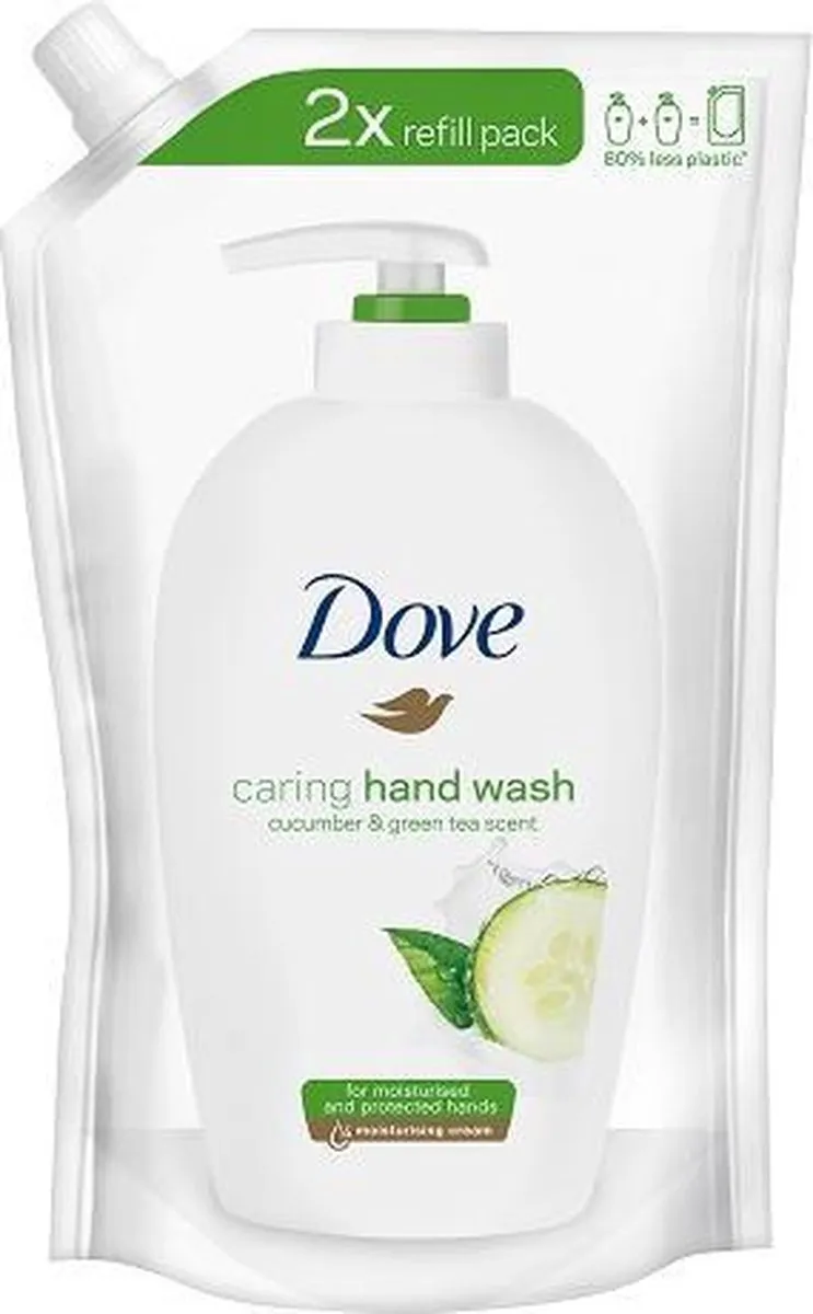 Dove Handzeep Navulling Caring Cucumber & Green Tea 5x500ml